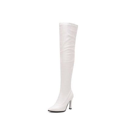 Pointed Toe High Heel Over The Knee Boots