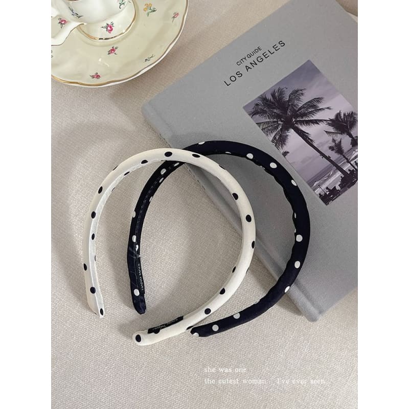 Polka Dot Fabric Headband