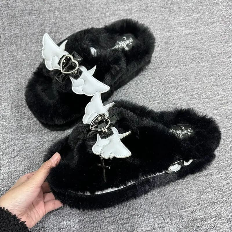 Kawaii Aesthetic Y2K Cute Fairy Pre-Sale Your Devil Angel Slippers ON1420 MK Kawaii Store