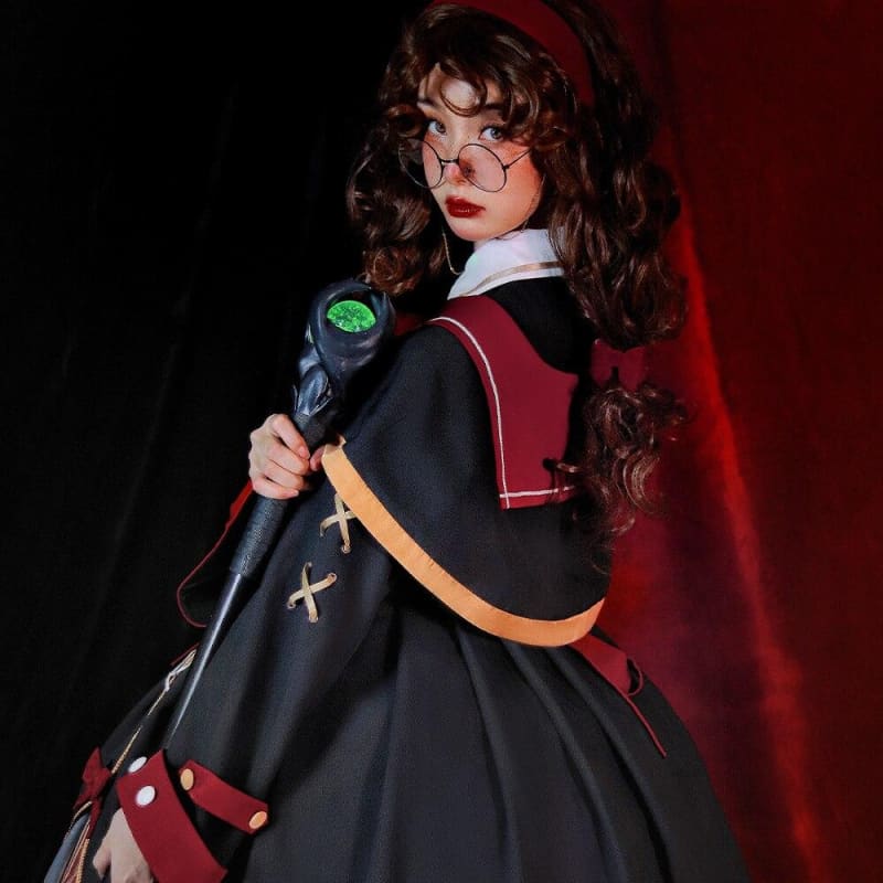 Preppy Style Magic Girl School Uniform Gothic Lolita Dress