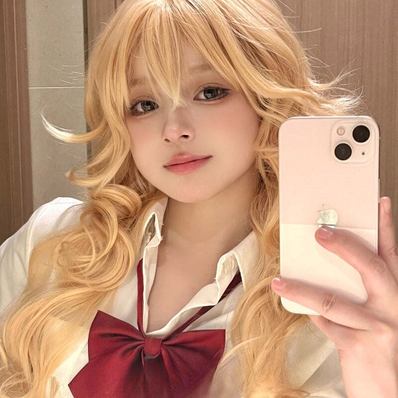 Princess Ame Blonde Curly Wig ON1512 - Golden