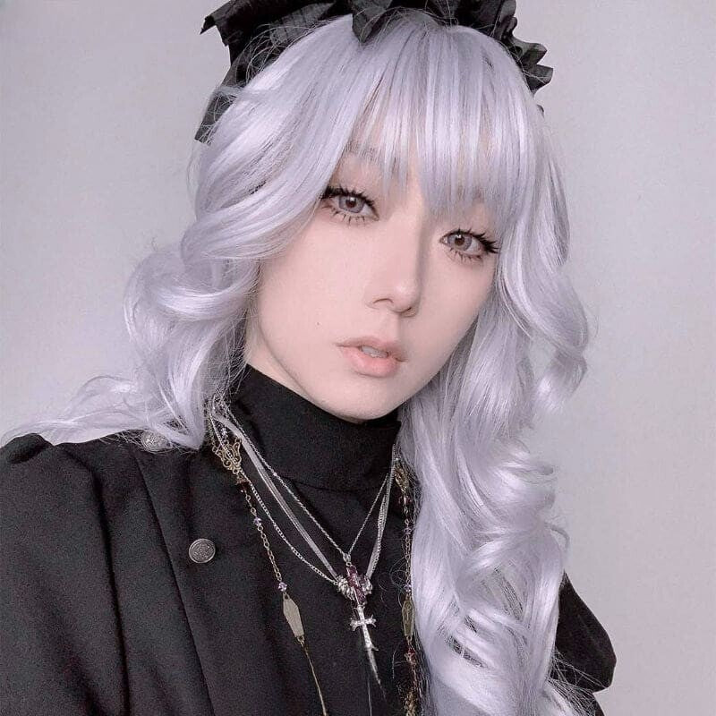 Princess Amu Silver Curly Wig ON1513 - silver