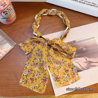 Print Bow Fabric Headband (Various Designs)