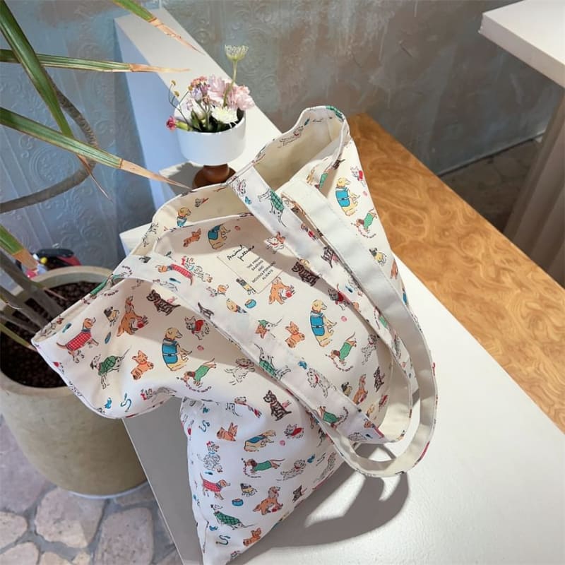 Print Canvas Tote Bag