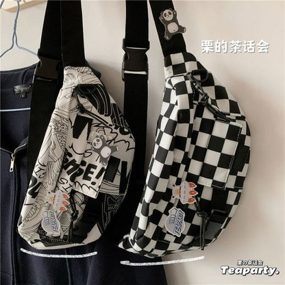 Printed Sling Bag / Bag Charm / Set