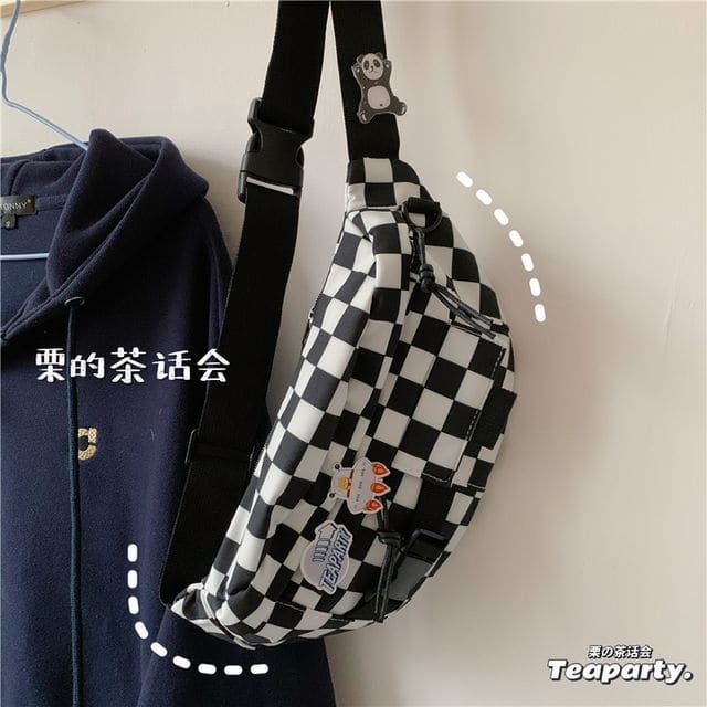 Printed Sling Bag / Bag Charm / Set - Without Charm