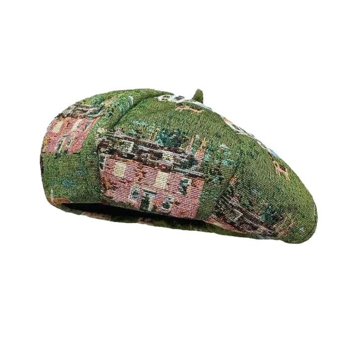 Printing House Beret Hat - Standart / Green - Hats