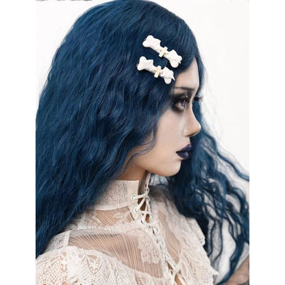 Punk White Halloween Cross Bone-shaped Hairclip - White