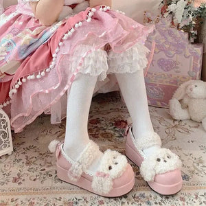Cute Plush Lolita Shoes
