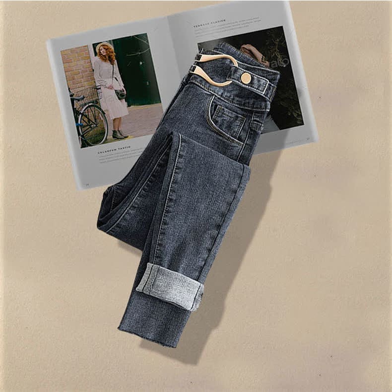 Pure Color Belted Vest Shirt Pants Three Piece Set