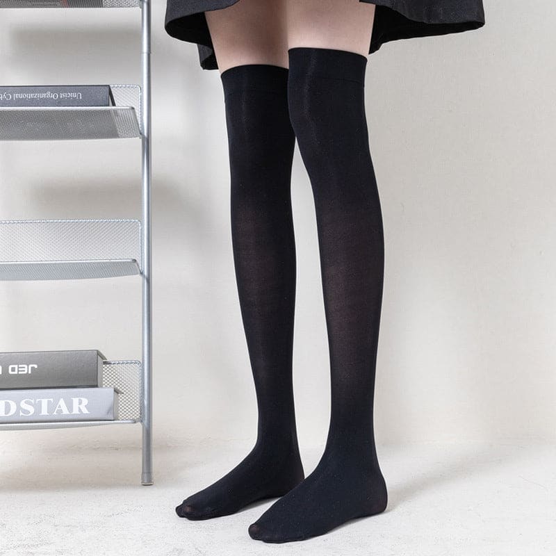 Pure Color JK Stockings - Black / 50cm