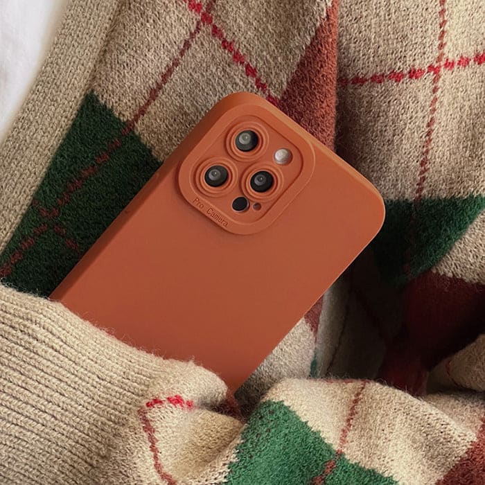 Pure Color Matte iPhone Case - iPhone X / Orange - IPhone