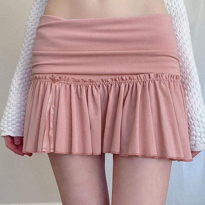 Pure Pink Mini Skirt - S / Pink - Skirt