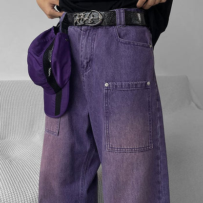 Purple Baggy Jeans - Jeans