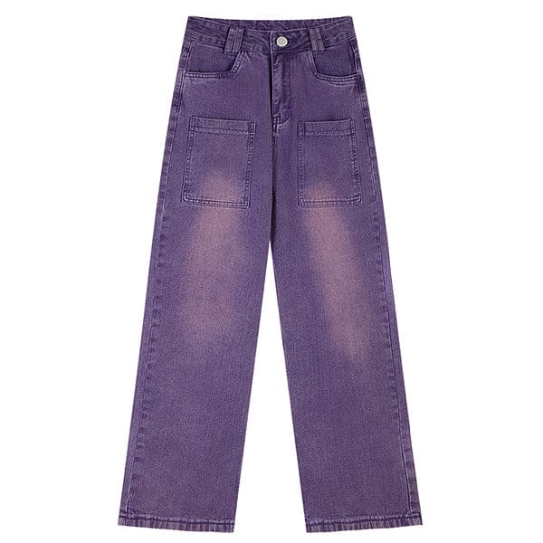 Purple Baggy Jeans - Jeans