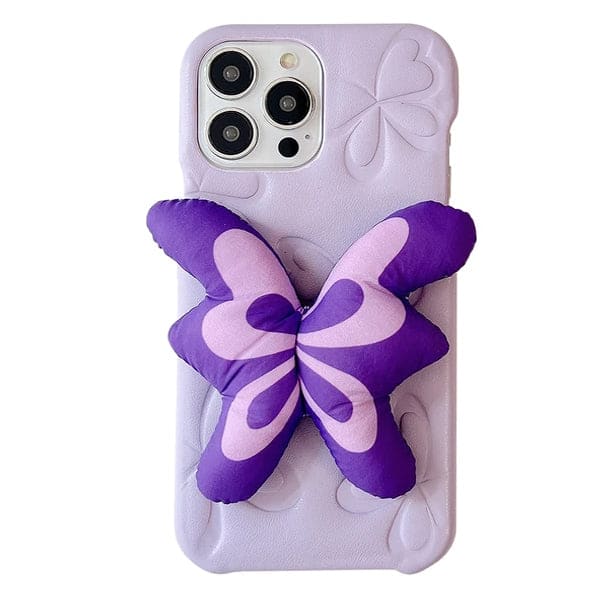 Purple Butterfly Puffer IPhone Case - iPhone 11 / Purple