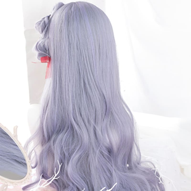 Purple Daily Long Curly Wig - Purple / One Size