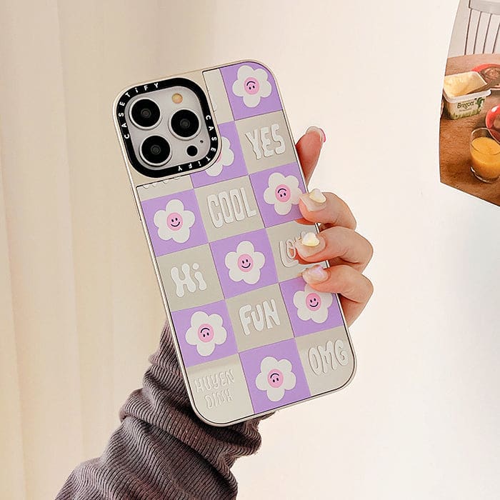 Purple Floral iPhone Case - IPhone Case