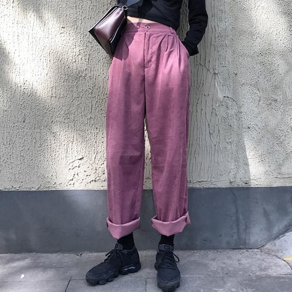 Purple Wide Pants - Free Size / Purple - Pants