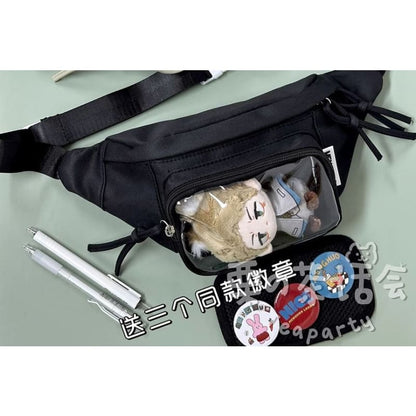 PVC Panel Belt Bag / Bag Charm / Set