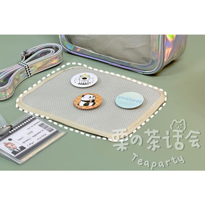 PVC Panel Crossbody Bag / Bag Charm / Set