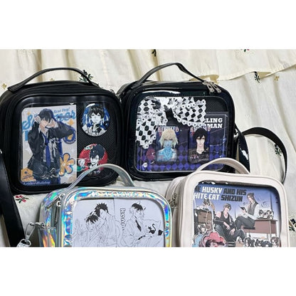 PVC Panel Crossbody Bag / Bag Charm / Set