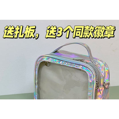 PVC Panel Crossbody Bag / Bag Charm / Set