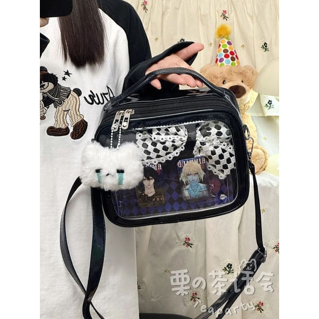 PVC Panel Crossbody Bag / Bag Charm / Set - With Crying