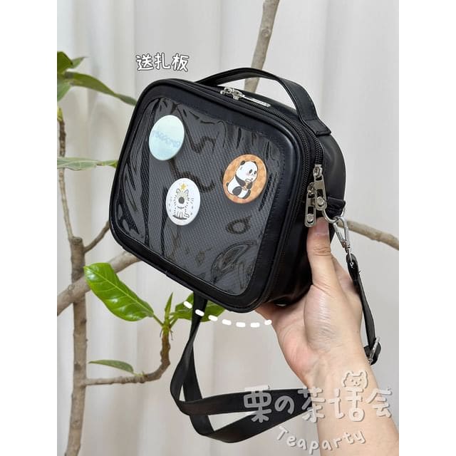 PVC Panel Crossbody Bag / Bag Charm / Set - Without Charm