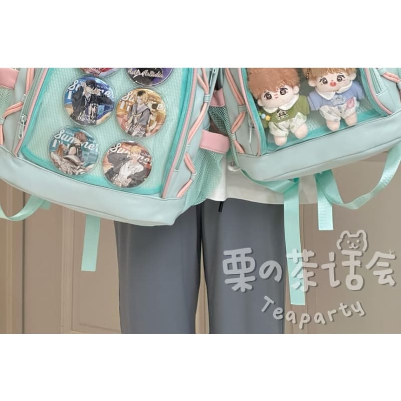 PVC Panel Laptop Backpack / Badge / Bag Charm / Set