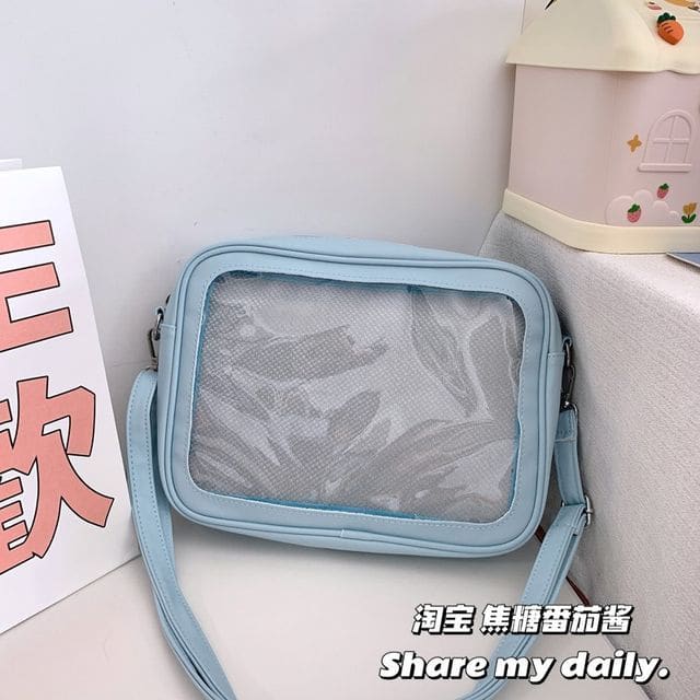 PVC Panel Tote Bag (Various Designs) - Sky Blue / S