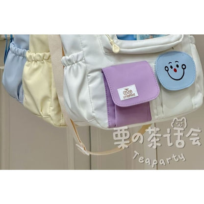 PVC Pocket Plain Tote Bag / Bag Charm / Set