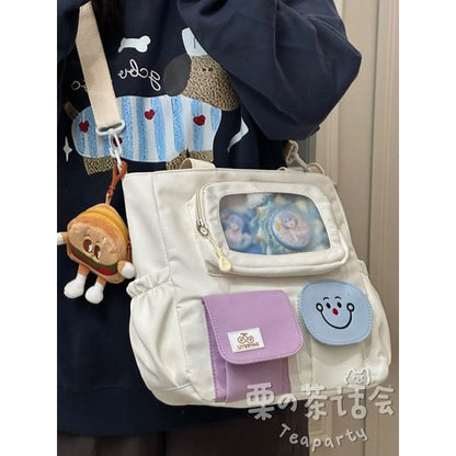 PVC Pocket Plain Tote Bag / Bag Charm / Set