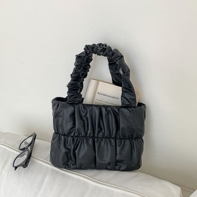 Quilted Shoulder Bag - Black / One Size