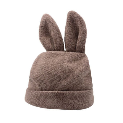 Rabbit Ear Beanie - Black / One Size