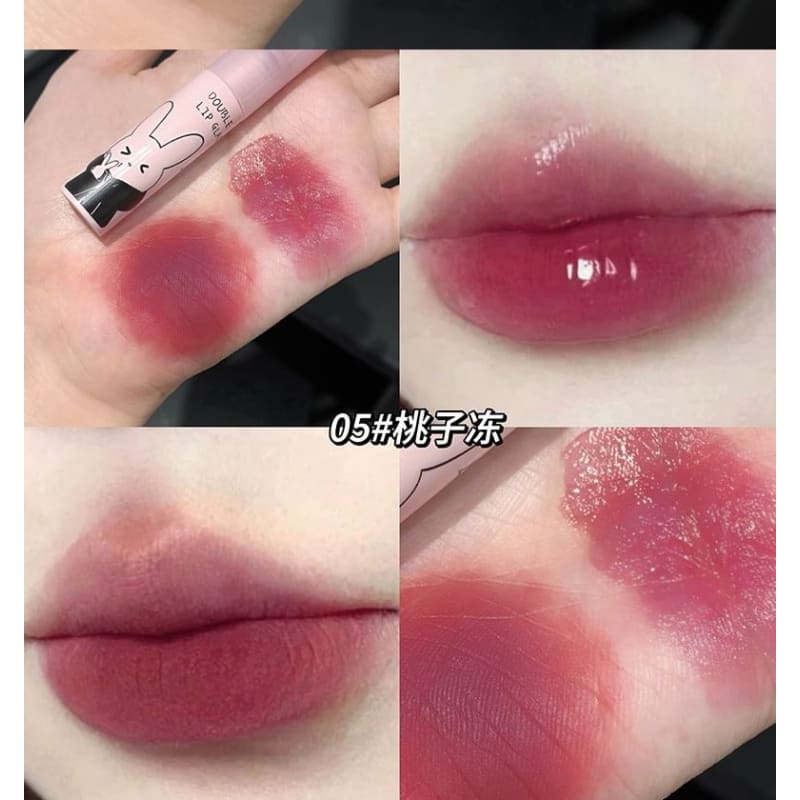 Rabbit Edition Dual-Ended Watery Lip Gloss - (4-6)