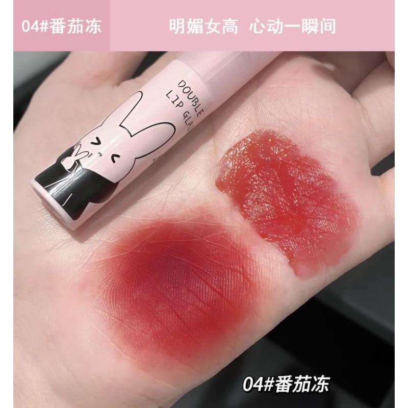 Rabbit Edition Dual-Ended Watery Lip Gloss - (4-6)