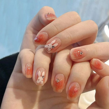 Rabbit Faux Nail Tips