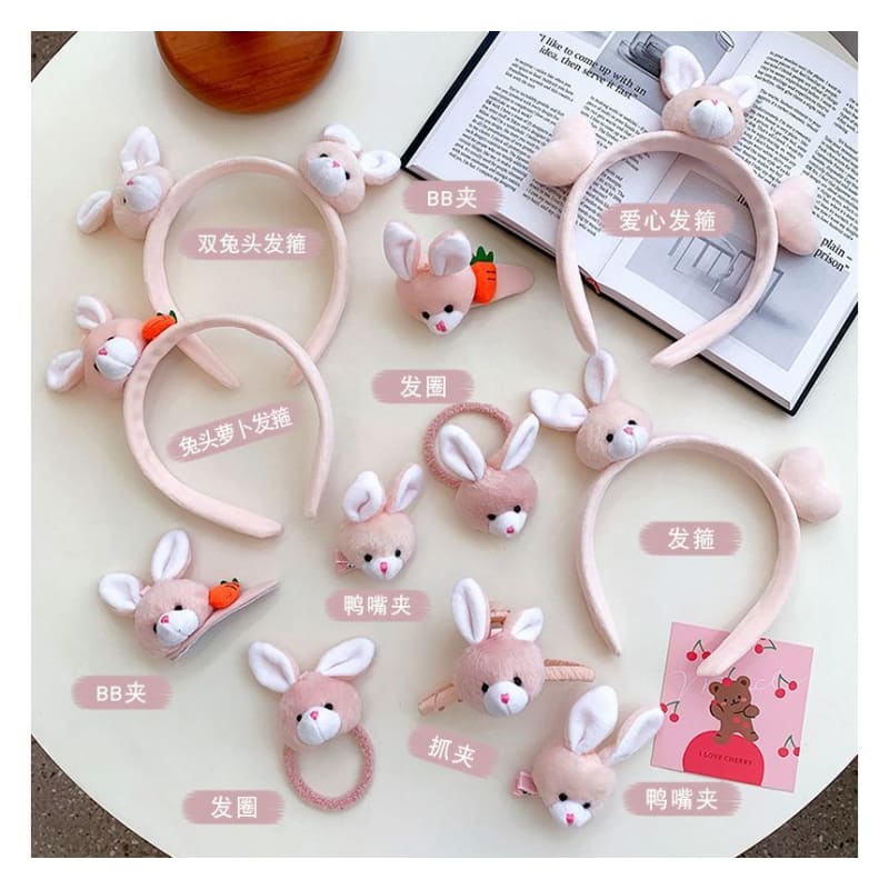 Rabbit Hair Clip / Headband / Hair Clamp / Hair Tie