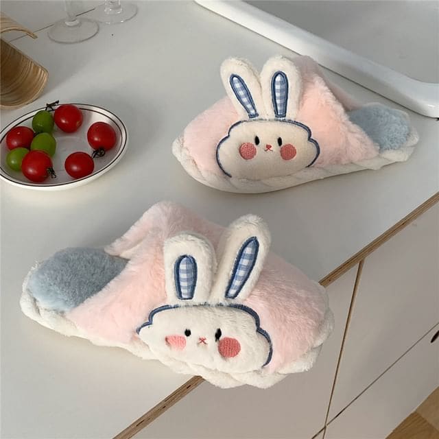 Rabbit Home Slippers - Pink / 36 To 37