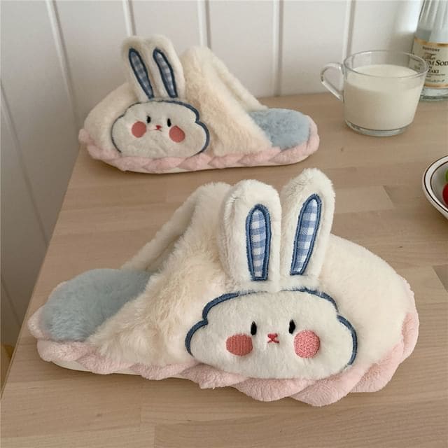 Rabbit Home Slippers - White / 36 To 37