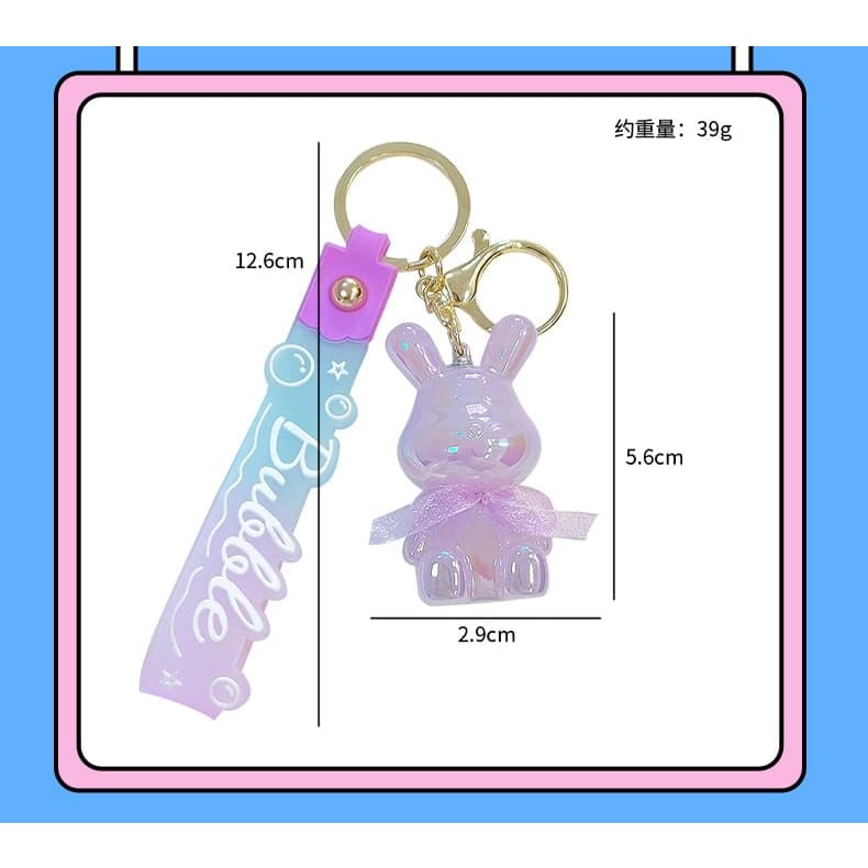 Rabbit Strap Bag Charm Keyring