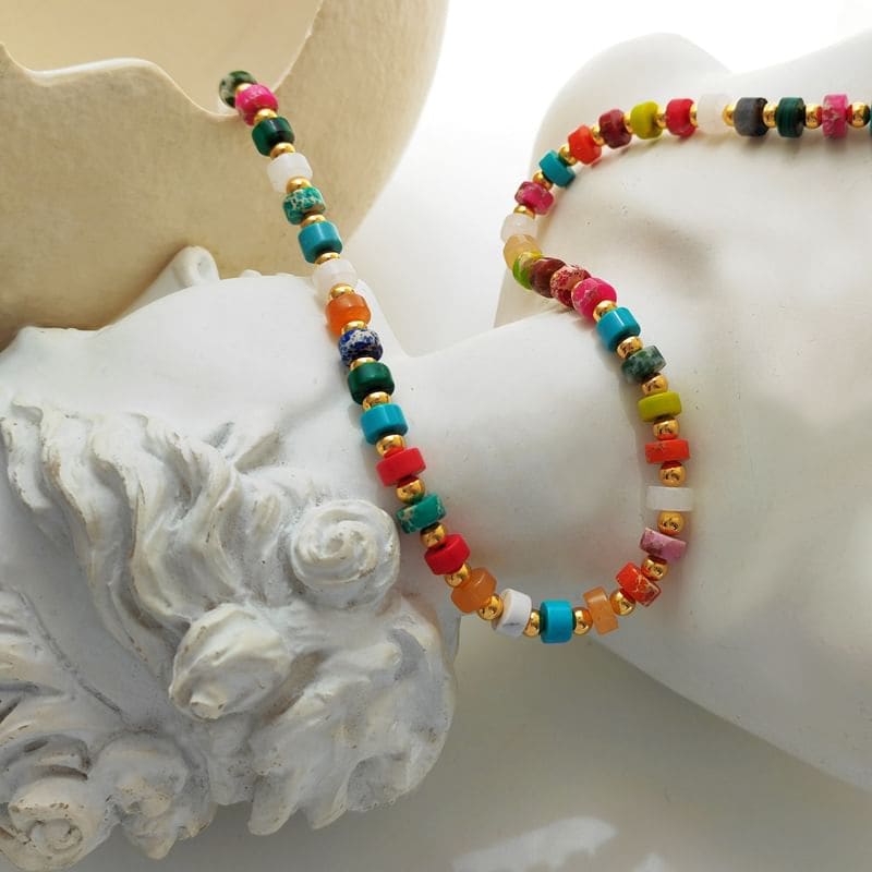 Rainbow Bead Necklace