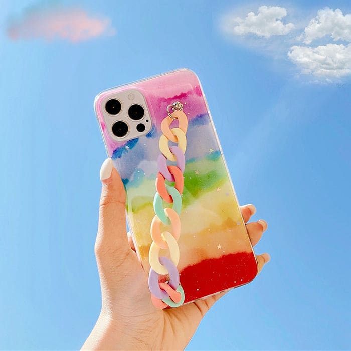 Rainbow Chain iPhone Case - IPhone Case