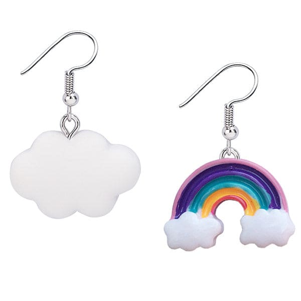 Rainbow Cloud Earrings - Standart - earrings