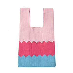Rainbow Knit Handbag - Bags