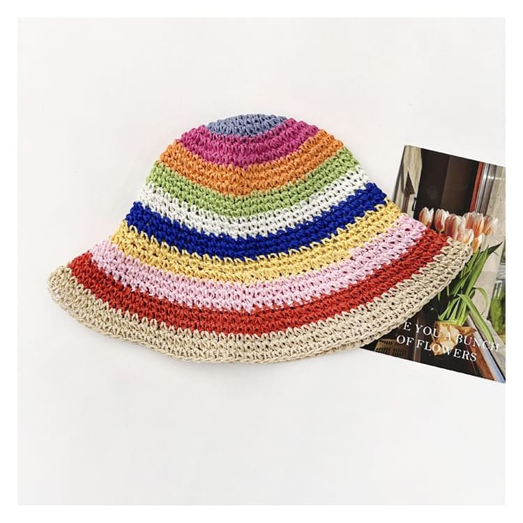 Rainbow Stripe Bucket Hat