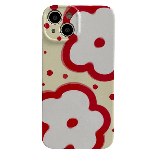 Red Flowers iPhone Case - iPhone 11 / Red/yellow - IPhone