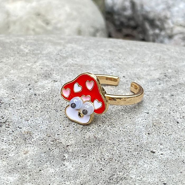 Red Mushroom Anxiety Ring - ring