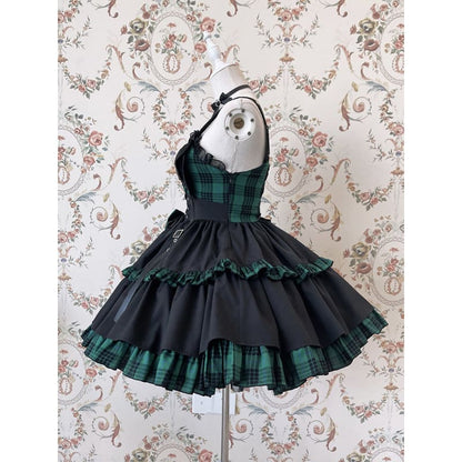 [Reservation] Gothic Punk Lolita Dress SP17561 - Harajuku Kawaii Fashion Anime Clothes Fashion Store - SpreePicky